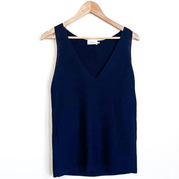 The Reset R Label Wool Womens Kimono Cardigan Tank Set Size M Black Minimalist - Picture 5 of 14